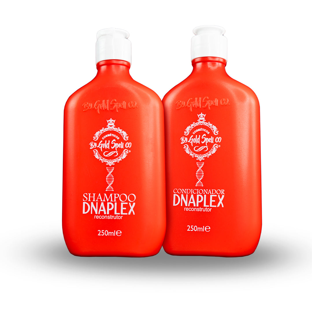 DNAPLEX Shampoo and Conditioner - Gold Spell Cosméticos